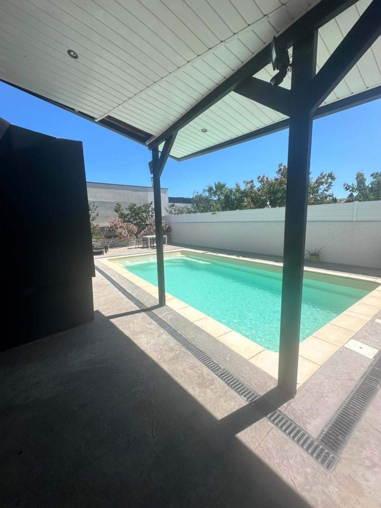 Superbe Appartement Avec Piscine Et Spa Privatif Villeneuve-lès-Béziers Zewnętrze zdjęcie